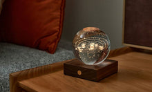 Load image into Gallery viewer, Walnut Solar System 3D Laser Engraved Light