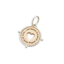 Load image into Gallery viewer, Family Circle of Love Charm Sterling Silver & Bronze