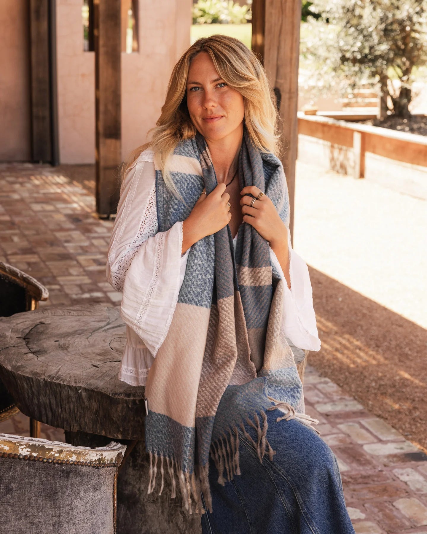 Cambridge Scarf Chambray