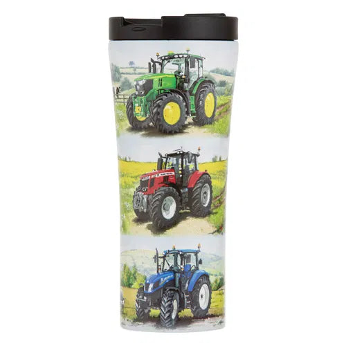 Tractors Then/Now Travel Mug