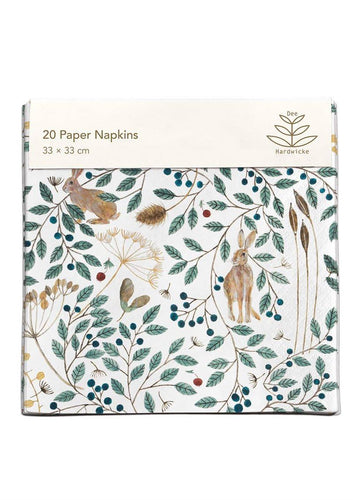 Hare & Berries Paper Napkins
