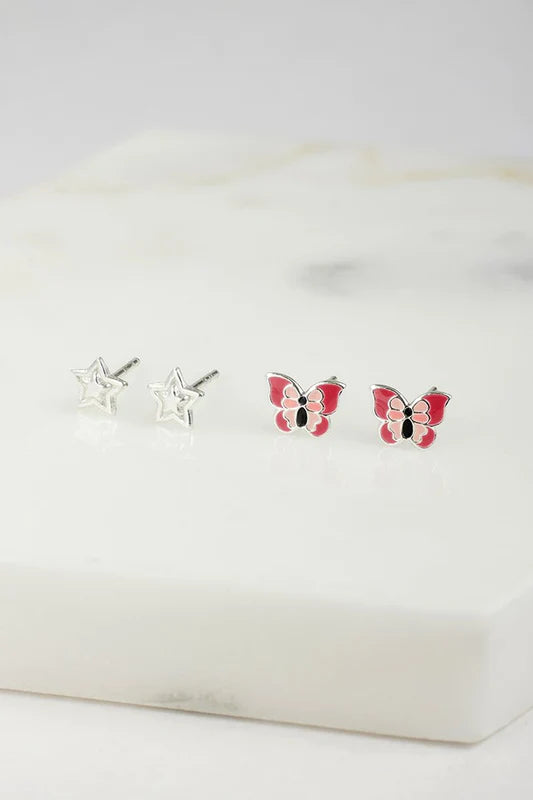 Butterfly Stud Set