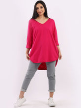 Load image into Gallery viewer, Amelia V Neck Top Fuchsia