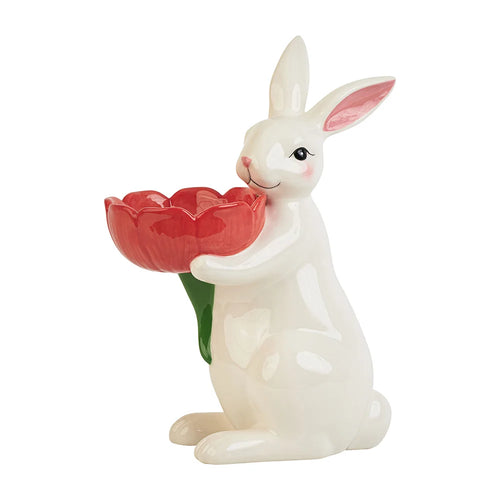 Easter Bunny Bowl Tall Red