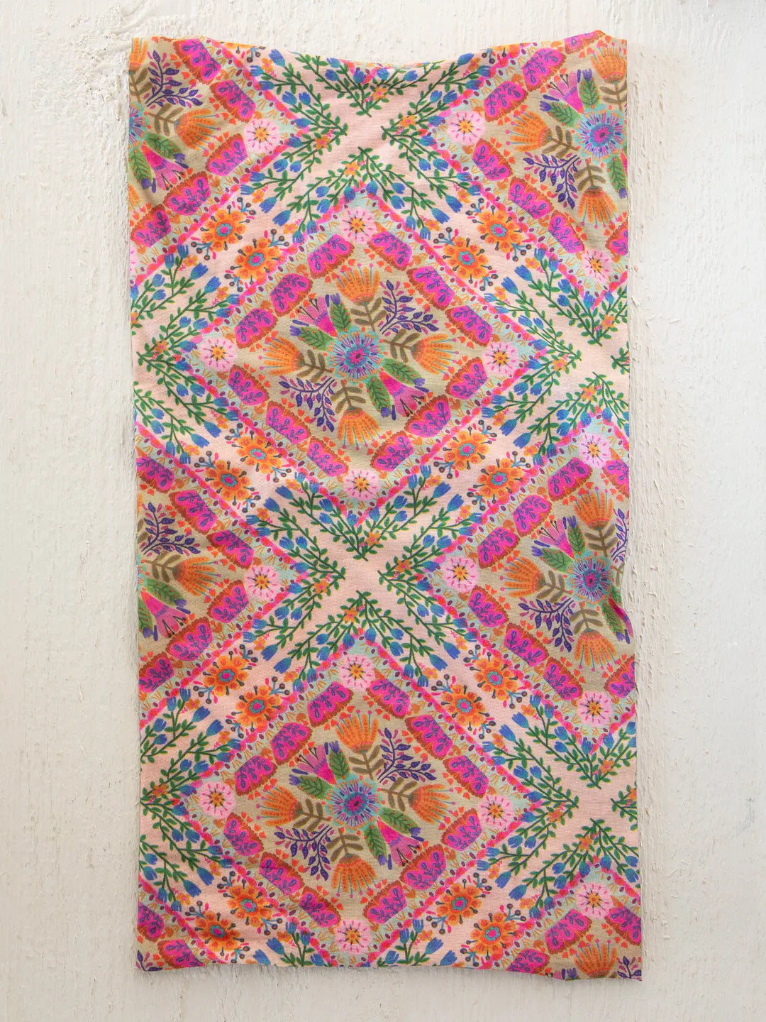 Boho Bandeau Pink Floral Diamond