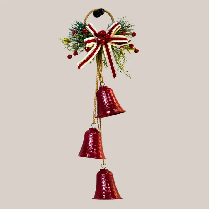 Hanging Bell Trio in Red