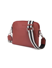 Load image into Gallery viewer, Ashley Leather Bag Webbing Straping Brick