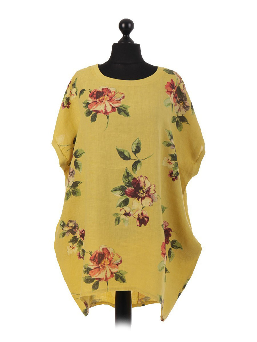 Adeline Linen Top/Dress Mustard
