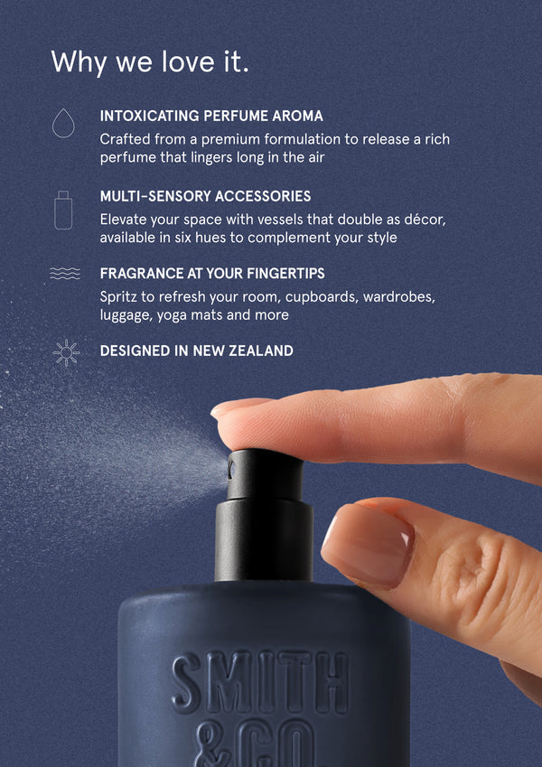 Smith & Co Smoked Suede & Bergamont Room Spray 100ml