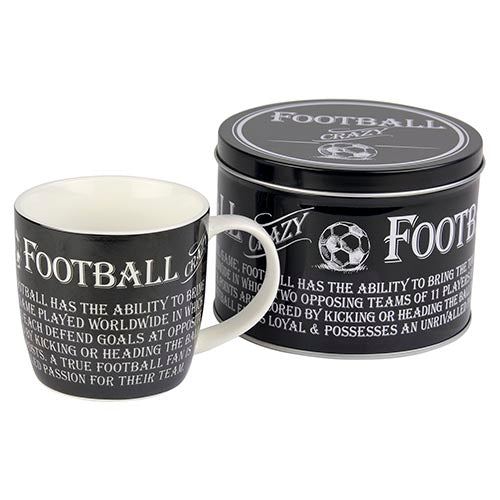 Mug in a Tin Football