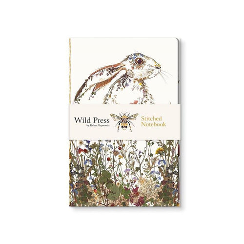 Wildflower Hare Stitched Notebook