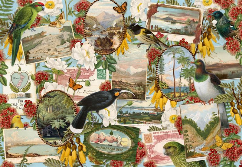 Birds & Postcards 1000pce Puzzle