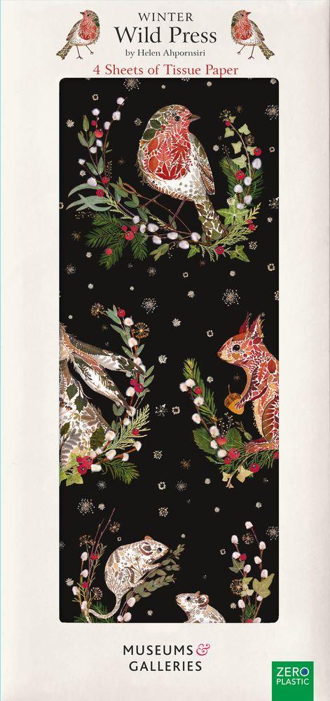 Woodland Wreaths Christmas Tissue