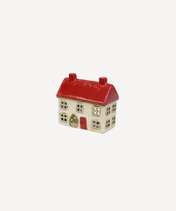 Alsace Tea Light Cottage Christmas Stone (YA0061)