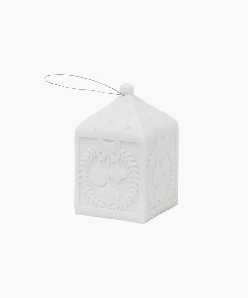 Lantern with Baubles Light up Small