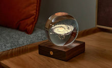 Load image into Gallery viewer, Walnut Galaxy 3D Laser Engraved Light