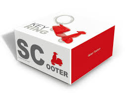 Red Scooter Keychain