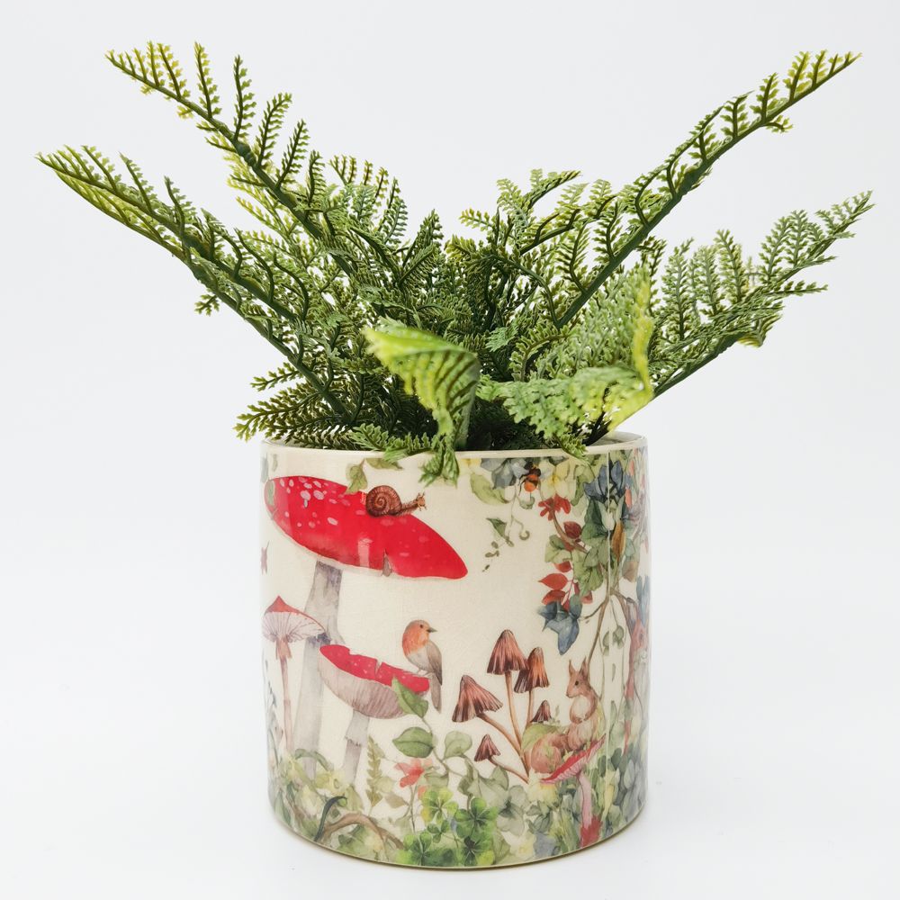 Enchanted Garden Planter Red 14cm