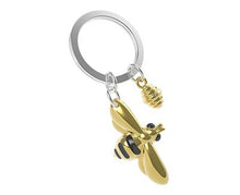 Load image into Gallery viewer, Gold Bee Keychain