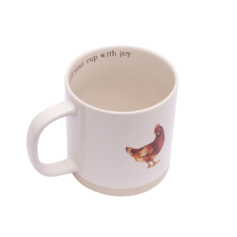 Rustic Meadow Chicken Mug