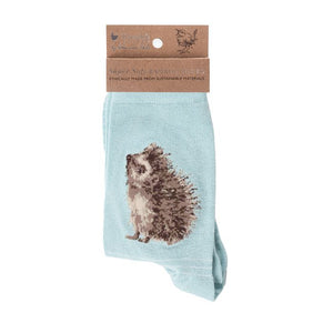 Wrendale Socks Hedgehog Grn