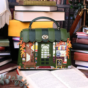 The Old Book Shop Green Mini Grace Bag