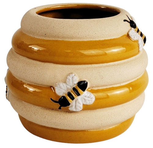 Beehive Planter Honeycomb & Sand 8cm