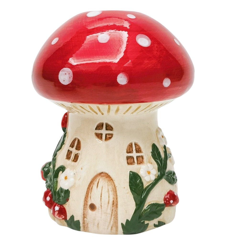 Toadstool House Vase 14cm