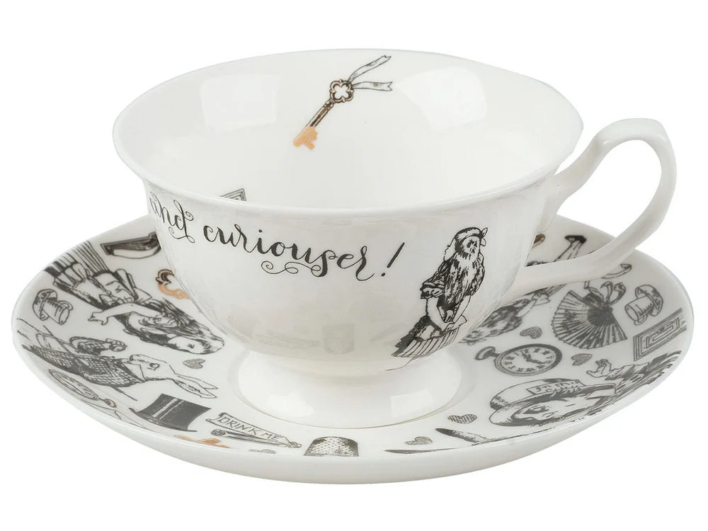 V&A Alice Tea Cup/Saucer Set
