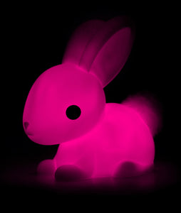 Blush Pink Bunny Timer Night Light