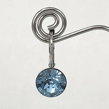 Load image into Gallery viewer, Isa Dambeck 9mm Swarovski Stone Silver Earrings Assorted Colours Earrings