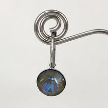 Load image into Gallery viewer, Isa Dambeck 9mm Swarovski Stone Silver Earrings Assorted Colours Earrings