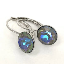 Load image into Gallery viewer, Isa Dambeck 9mm Swarovski Stone Silver Earrings Assorted Colours Earrings