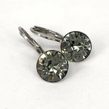Load image into Gallery viewer, Isa Dambeck 9mm Swarovski Stone Silver Earrings Assorted Colours Earrings