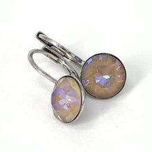 Load image into Gallery viewer, Isa Dambeck 9mm Swarovski Stone Silver Earrings Assorted Colours Earrings