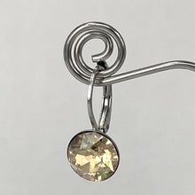 Load image into Gallery viewer, Isa Dambeck 9mm Swarovski Stone Silver Earrings Assorted Colours Earrings