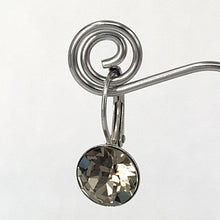 Load image into Gallery viewer, Isa Dambeck 9mm Swarovski Stone Silver Earrings Assorted Colours Earrings