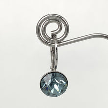 Load image into Gallery viewer, Isa Dambeck 9mm Swarovski Stone Silver Earrings Assorted Colours Earrings
