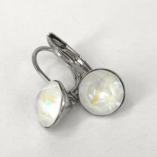 Load image into Gallery viewer, Isa Dambeck 9mm Swarovski Stone Silver Earrings Assorted Colours Earrings