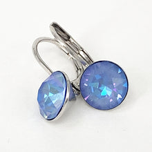 Load image into Gallery viewer, Isa Dambeck 9mm Swarovski Stone Silver Earrings Assorted Colours Earrings