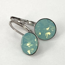 Load image into Gallery viewer, Isa Dambeck 9mm Swarovski Stone Silver Earrings Assorted Colours Earrings