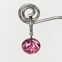 Load image into Gallery viewer, Isa Dambeck 9mm Swarovski Stone Silver Earrings Assorted Colours Earrings