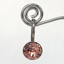 Load image into Gallery viewer, Isa Dambeck 9mm Swarovski Stone Silver Earrings Assorted Colours Earrings