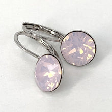 Load image into Gallery viewer, Isa Dambeck 9mm Swarovski Stone Silver Earrings Assorted Colours Earrings