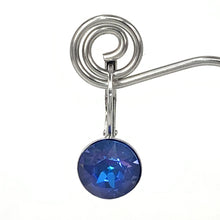 Load image into Gallery viewer, Isa Dambeck 9mm Swarovski Stone Silver Earrings Assorted Colours Earrings