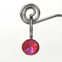 Load image into Gallery viewer, Isa Dambeck 9mm Swarovski Stone Silver Earrings Assorted Colours Earrings