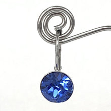 Load image into Gallery viewer, Isa Dambeck 9mm Swarovski Stone Silver Earrings Assorted Colours Earrings