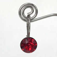 Load image into Gallery viewer, Isa Dambeck 9mm Swarovski Stone Silver Earrings Assorted Colours Earrings