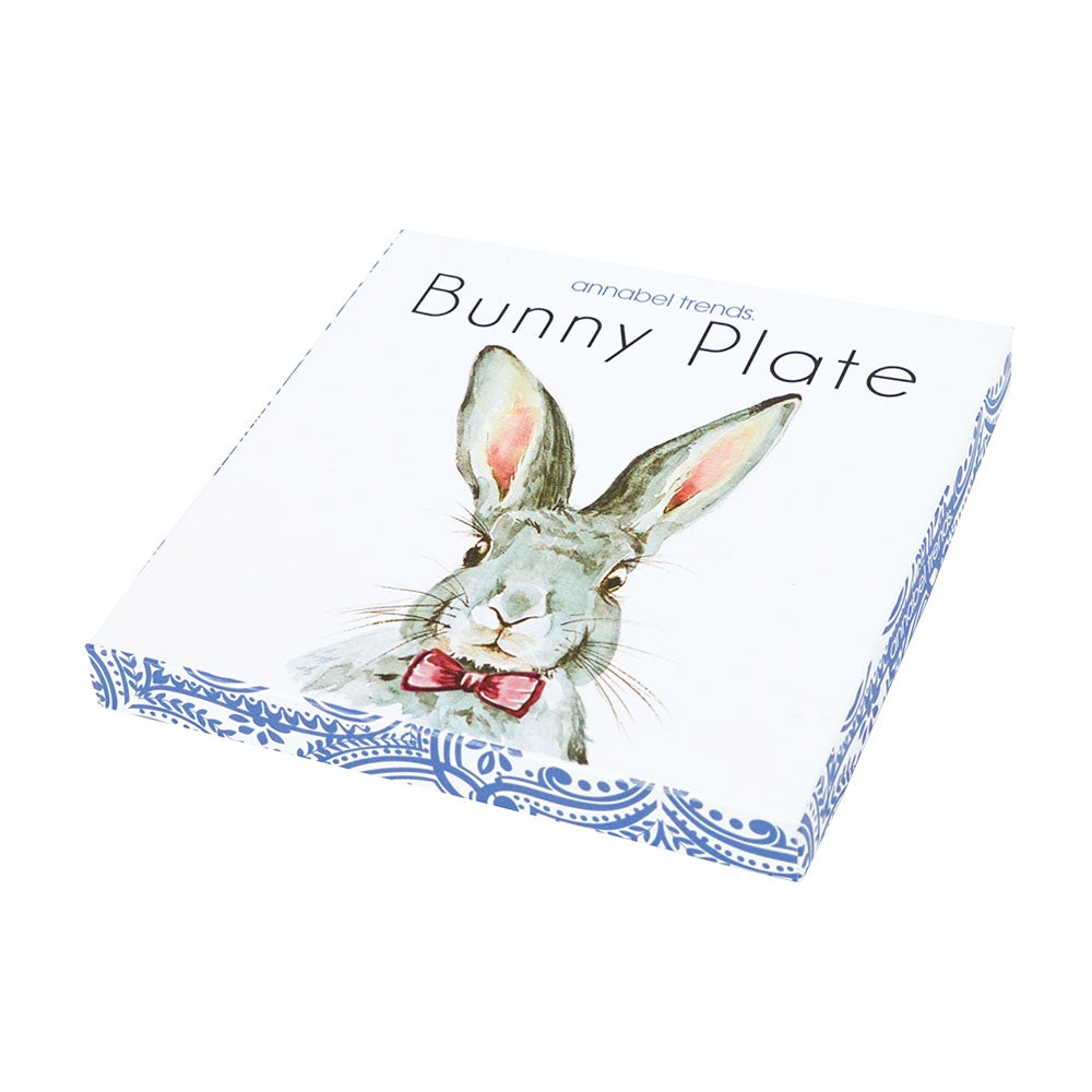 Blue Bunny Ceramic Plate
