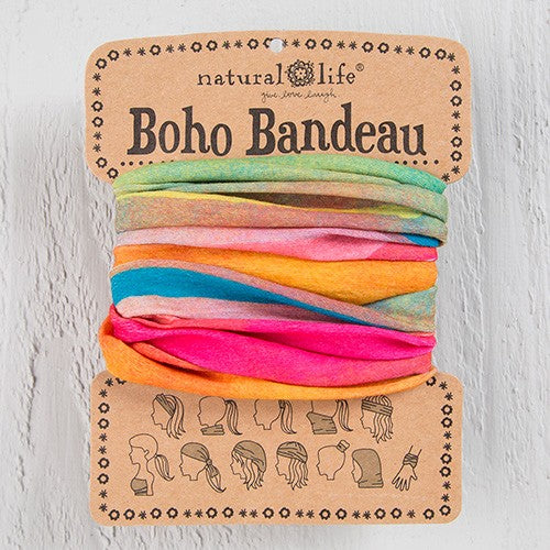 Boho Bandeau Coral Turq Ombre